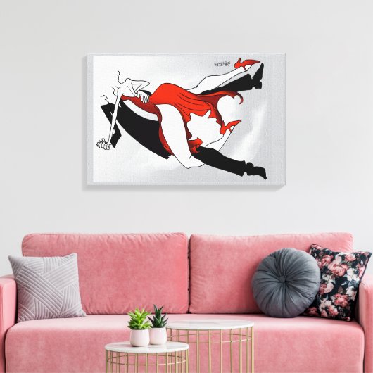 O Tango Canvas Afdruk (Insitu (Woonkamer))