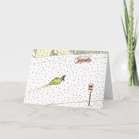 O Tannenbaum 2 Feestdagen Kaart (Voorkant)