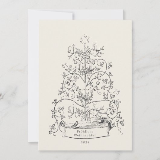 O Tannenbaum German Feestdagenkaart (Voorkant)