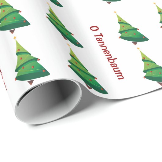 O Tannenbaum Kerstboom Gift Wrap Cadeaupapier (Rol Hoek)