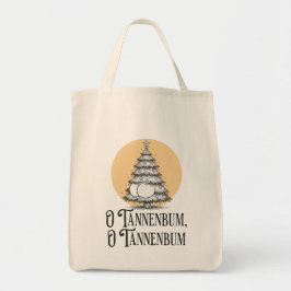 O Tannenbum Christmas tree butt bum funny tote Tote Bag