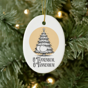 O Tannenbum Kerstmis Bil grap ornament