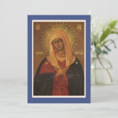 O Theotokos en Maagd Verheug je! gebedskaarten Feestdagenkaart (Staand voorkant)