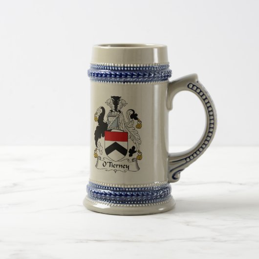 O Tierney Coat of Arms Stein - Family Crest Bierpul (Rechts)