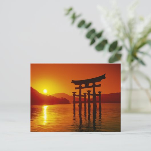 O-Torii Gate, Itsukushima shrine, Miyajima Briefkaart (Staand voorkant)