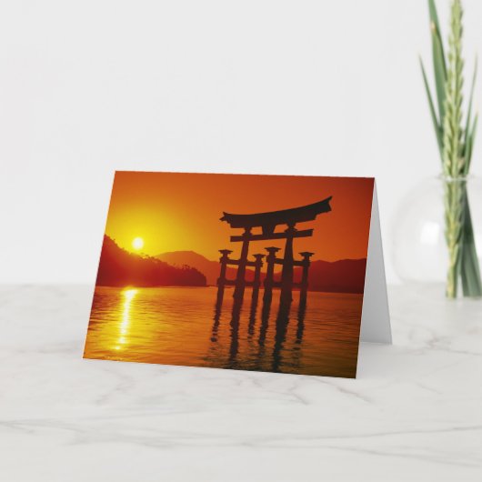 O-Torii Gate, Itsukushima shrine, Miyajima Kaart (Voorkant)