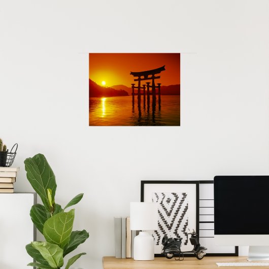 O-Torii Gate, Itsukushima shrine, Miyajima Poster (Thuiskantoor)