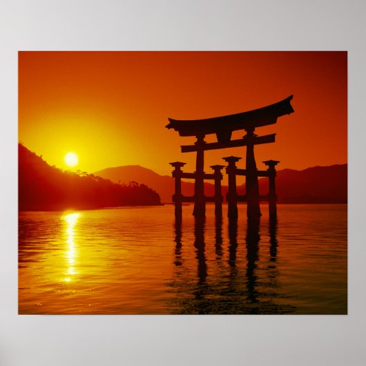 O-Torii Gate, Itsukushima shrine, Miyajima Poster (Voorkant)