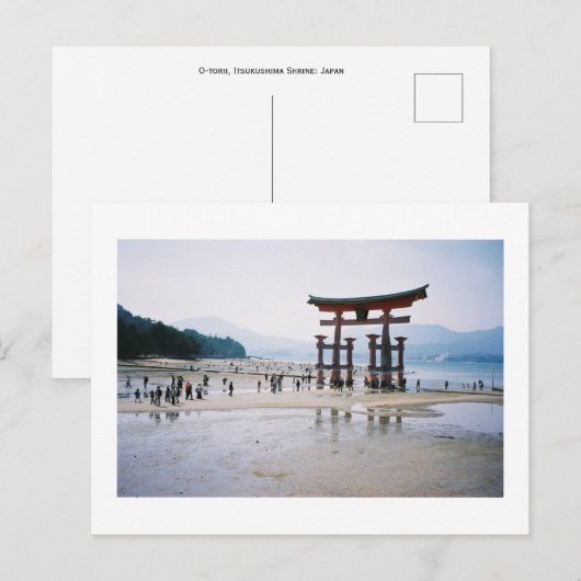 O-torii, Itsukushima Shrine: Japan Briefkaart (Voorkant / Achterkant)