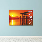 O-Torii poort, Itsukushima heiligdom | Miyajima, J Canvas Afdruk (Insitu (Houten vloer))