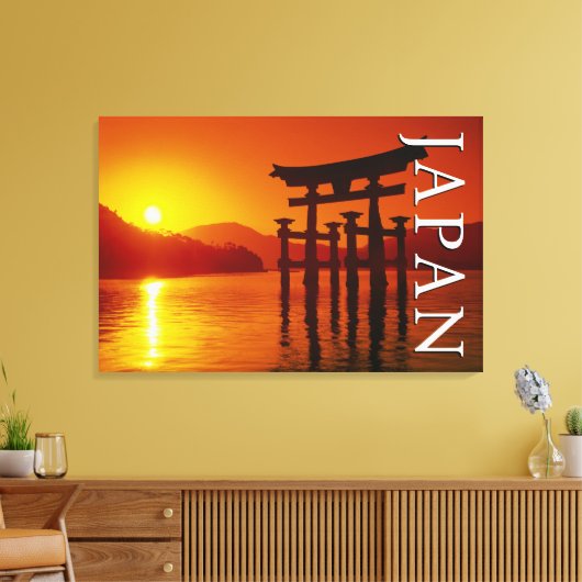 O-Torii poort, Itsukushima heiligdom | Miyajima, J Canvas Afdruk (Insitu (Woonkamer))