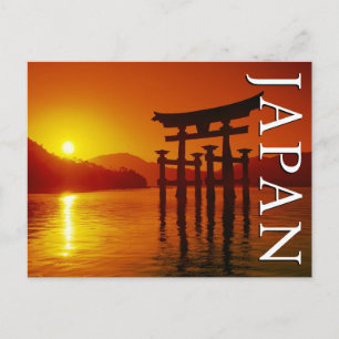 O-Torii poort, Itsukushima-schrijn   Gefeliciteerd Briefkaart