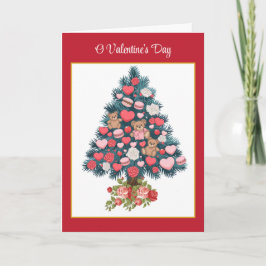 O Valentijnsdag Tree beroemd gemaakt door Whimsica Feestdagen Kaart