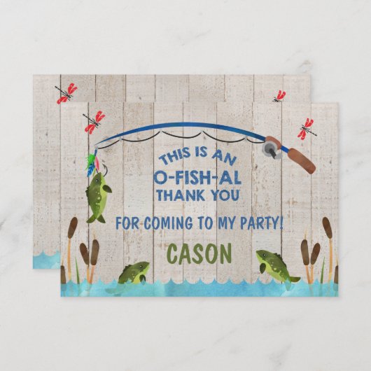 O vis al bedankt (Voorkant / Achterkant)