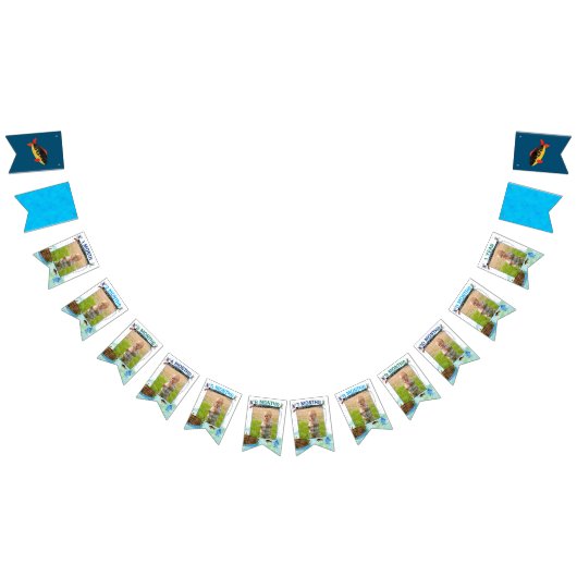 O-vis-ally 1e Verjaardag Gevist Partij Vlaggetjes (Alle)