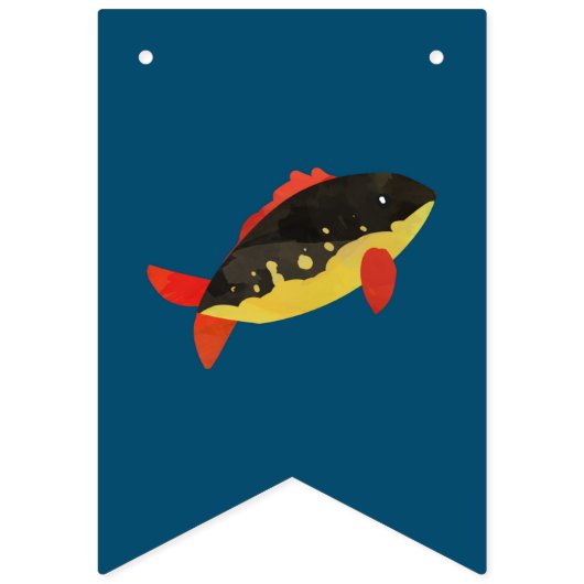 O-vis-ally 1e Verjaardag Gevist Partij Vlaggetjes (Eerste vlag)