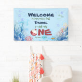 O-vis-ally Een Gevist 1e Verjaardag Banner Sign (Insitu)