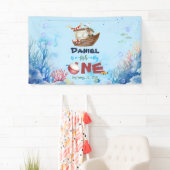 O-vis-ally Een Gevist 1e Verjaardag Banner Sign (Insitu)