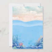 O-vis-ally Een Geviste 1e Verjaardagsuitnodiging Kaart (Achterkant)