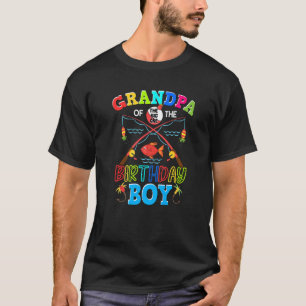 O Vis Ally Eén Verjaardag Outfit Opa Van De Geboor T-shirt