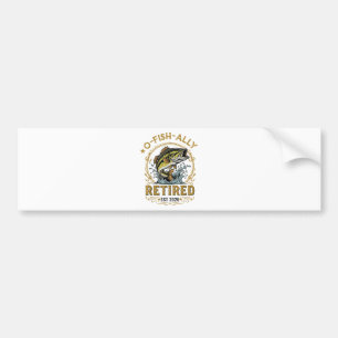 O Vis Ally Gepensioneerd Sinds 2026 Vissen Pensioe Bumpersticker