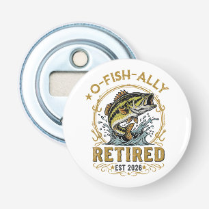 O Vis Ally Gepensioneerd Sinds 2026 Vissen Pensioe Button Flesopener
