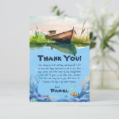 O-vis-ally One Vist plat bedankje Bedankkaart (Staand voorkant)