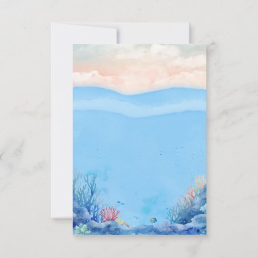 O-vis-ally One Vist plat bedankje Bedankkaart (Achterkant)