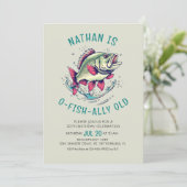 O-vis-ally oud Gevist volwassen verjaardag Kaart (Staand voorkant)