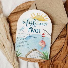 O Vis Ally Twee! | 2e Verjaardagsfeestje Kaart