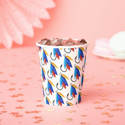 O-vis-ally verjaardagspatroon Jongen Verjaardag Vi Papieren Bekers (Insitu)