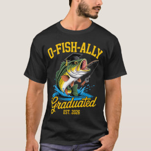 O vis bondgenoot afgestudeerd 2026 grappig vissen t-shirt