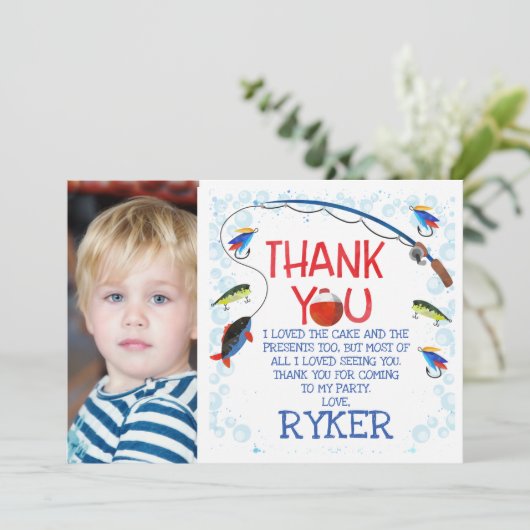 O-vis-bondgenoot een verjaardag bedankkaart kaart (Staand voorkant)