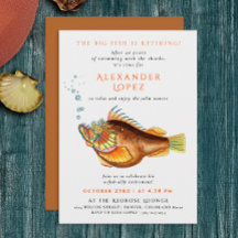 O-vis-bondgenoot Gepensioneerde Retro Kleur Vis Il