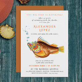 O-vis-bondgenoot Gepensioneerde Retro Kleur Vis Il Kaart