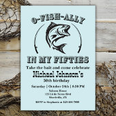 O-vis-bondgenoot in mijn 50ste verjaardagsfeestje kaart