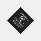 O-vis-bondgenoot in mijn 50ste verjaardagsfeestje servet (Hoek)