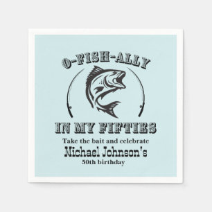 O-vis-bondgenoot in mijn 50ste verjaardagsfeestje servet