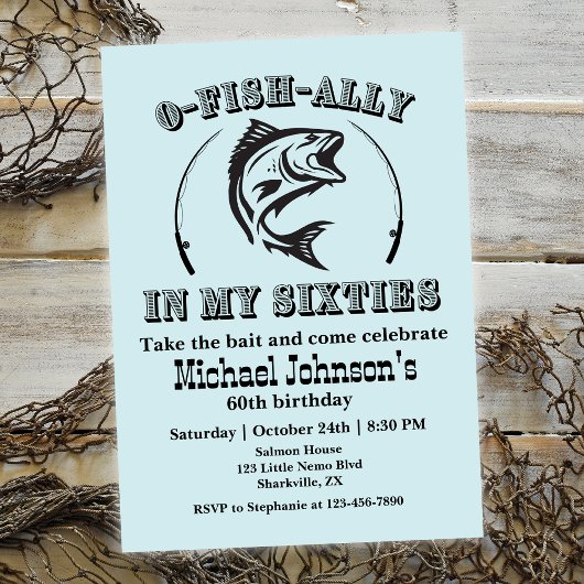 O-vis-bondgenoot in mijn 60ste verjaardagsfeest kaart