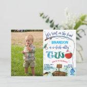 o-vis-bondgenoot, Little Fisherman 2nd Birthday fo Kaart (Staand voorkant)