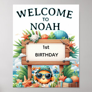 O-vis-bondgenoot One Birthday Party Poster