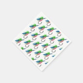 O-vis-bondgenoot verjaardagspatroon Visser Patroon Servet (Hoek)