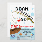 O-vis-bondgenoot Vist 1e verjaardag Kaart (Voorkant / Achterkant)