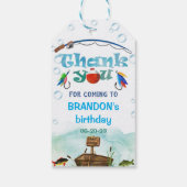 O-vis-bondgenoot, weg Gevist, kleine visser partij Cadeaulabel (Achterkant)