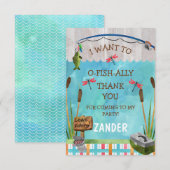 O vis hartelijk dank bedankkaart (Voorkant / Achterkant)