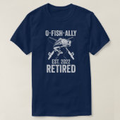 O Vis in ruste 2022 Funny Gevist pensionering T-shirt (Design voorkant)