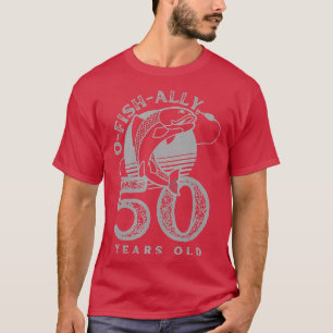 O visbondgenoot 50 jaar  50ste verjaardag mannen t-shirt