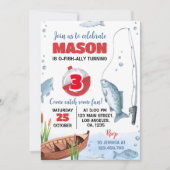 O Visbondgenoot Visser Verjaardagsfeest Uitnodigin Kaart (Voorkant)