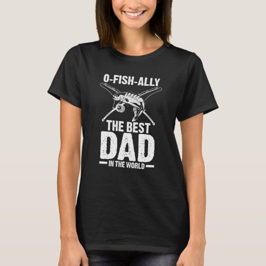 O Vissen de beste vader van de wereldvisserij T-shirt (Voorkant)