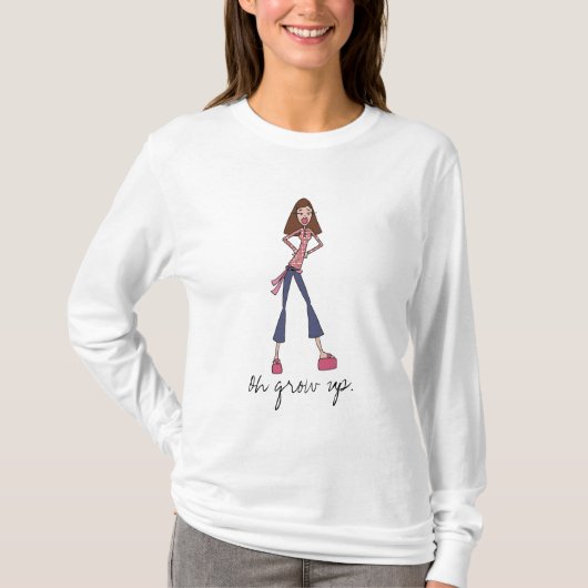 O volwassen worden. t-shirt (Voorkant)